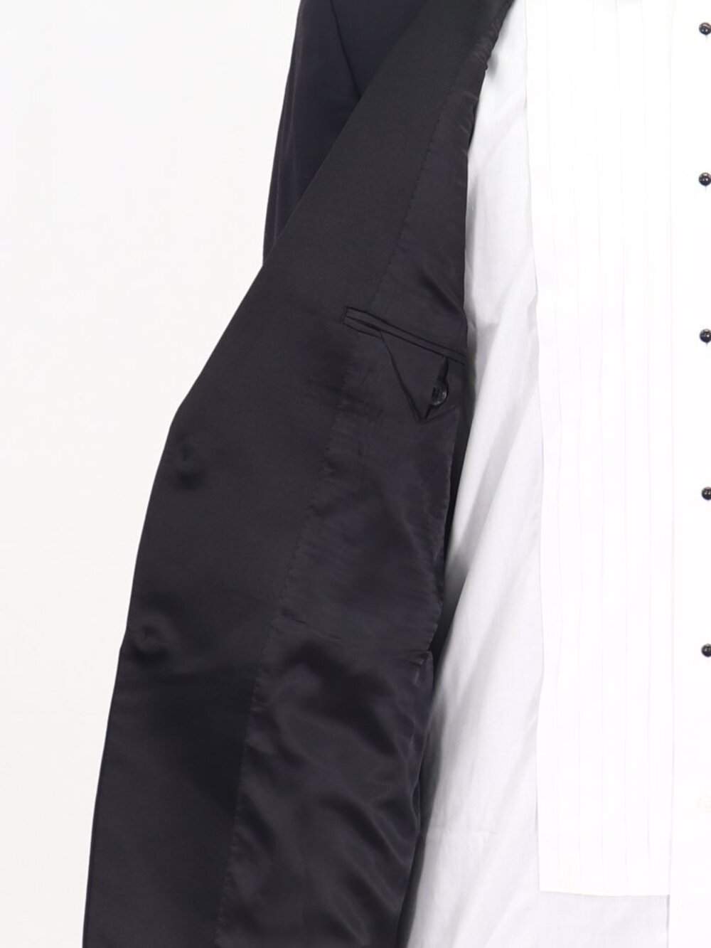 Calvin Klein 40R Black Blazer Sport Coat Tuxedo Jacket 2-Button Solid Y944 - Picture 9 of 11